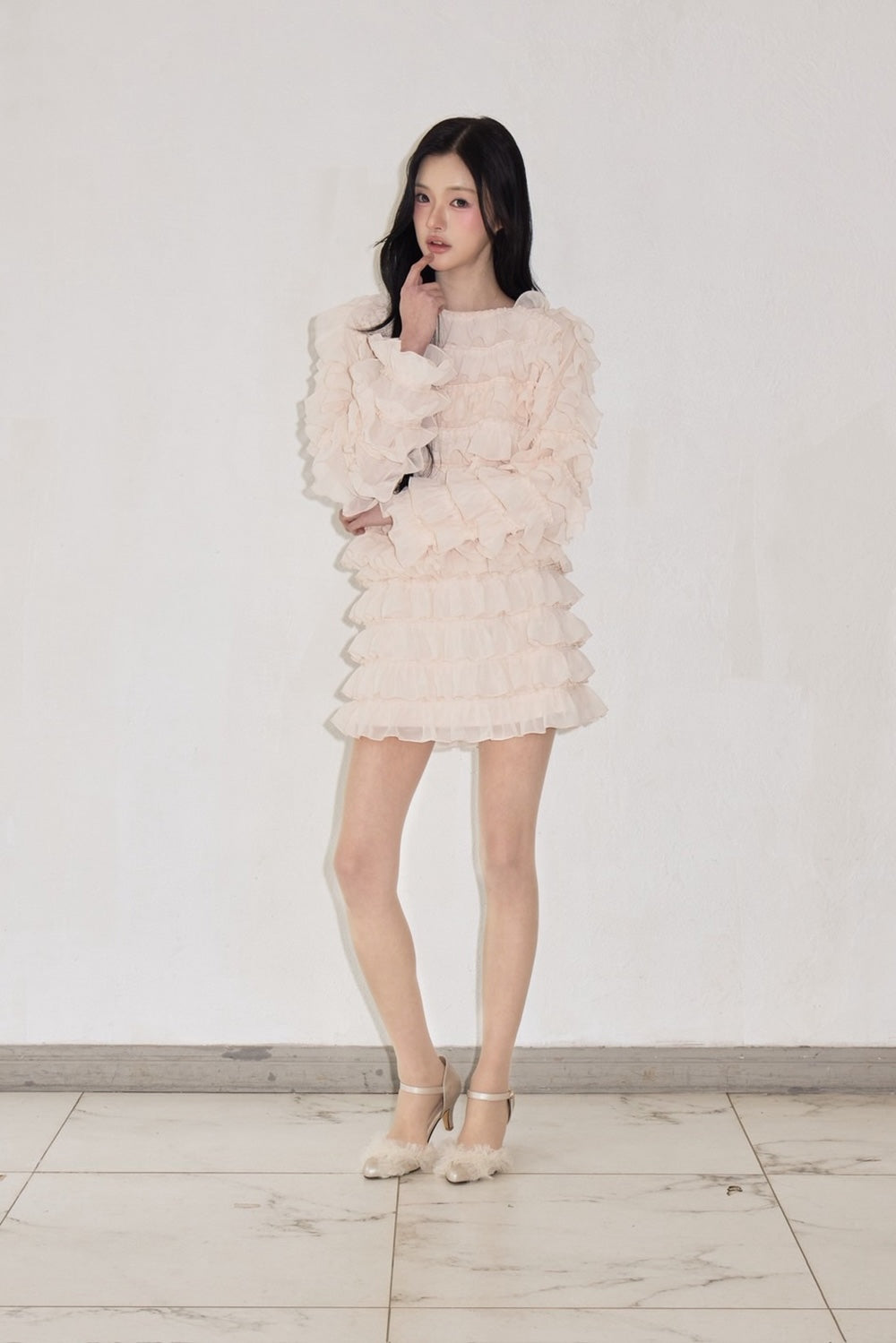 sweet pea chiffon frill tops