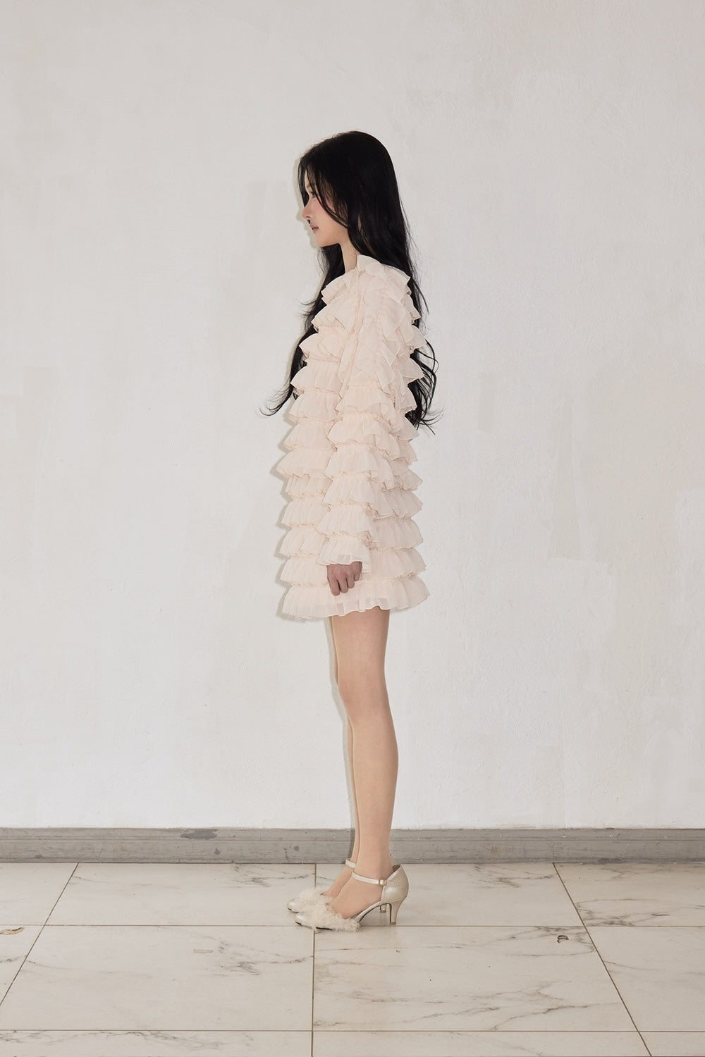 sweet pea chiffon frill skirt