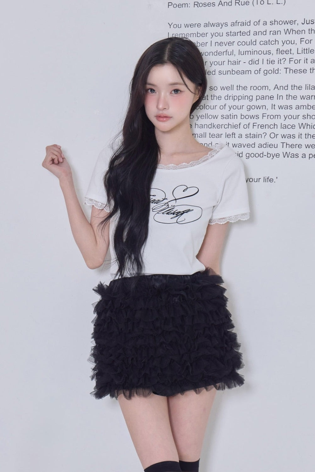 Ballerina couture mini skirt