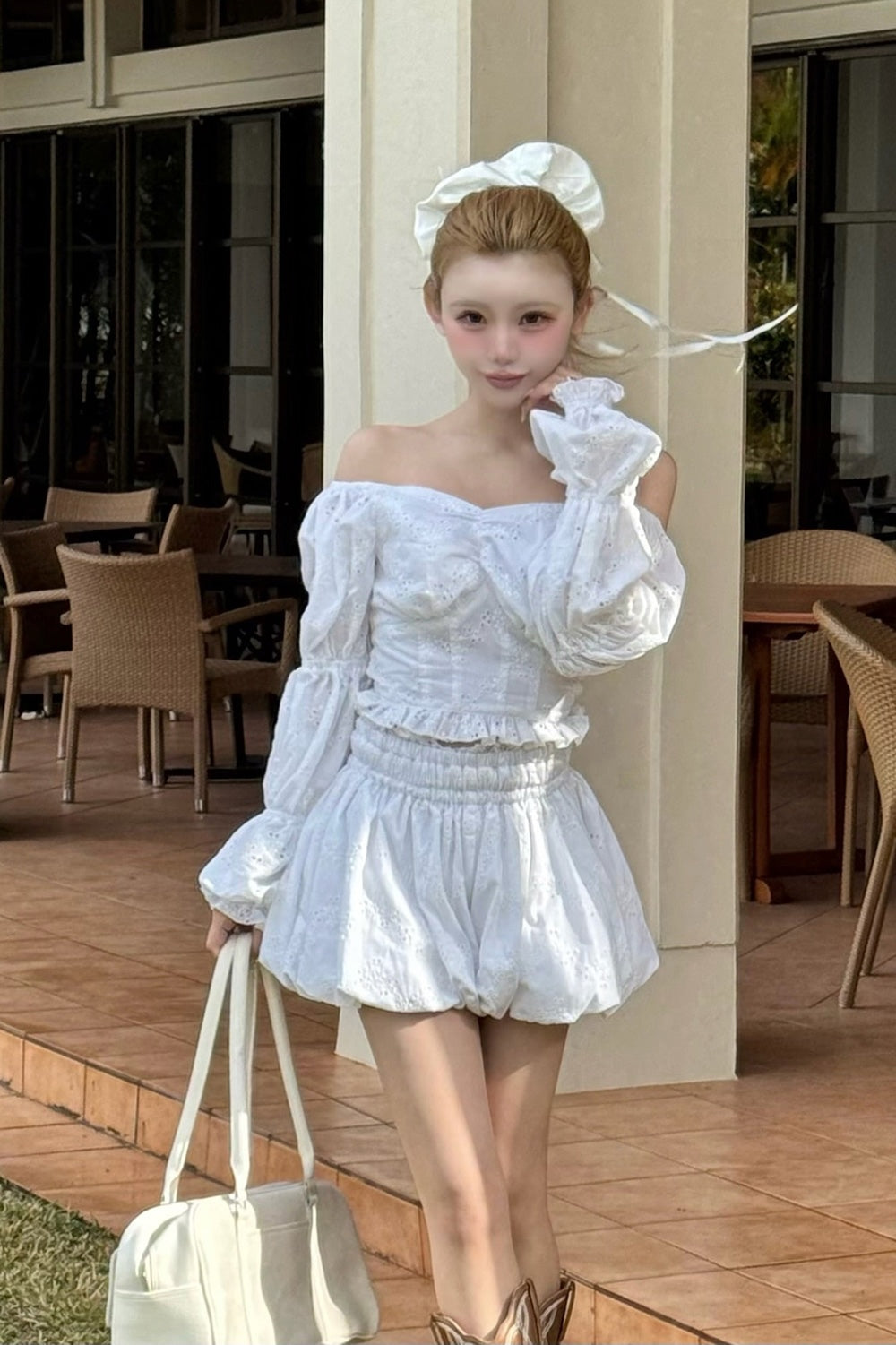 Back Open Peony Top
