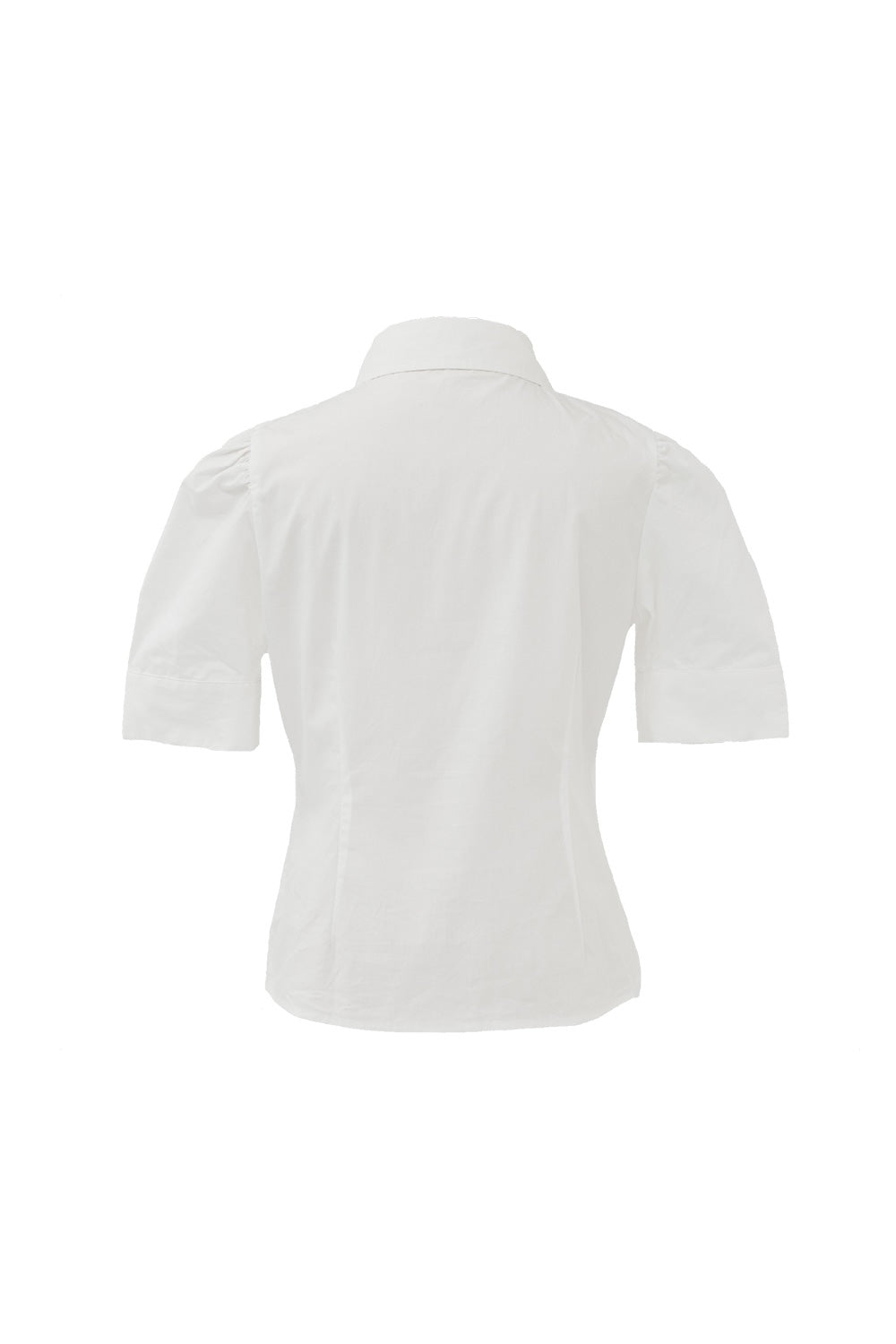 whip cream frill blouse