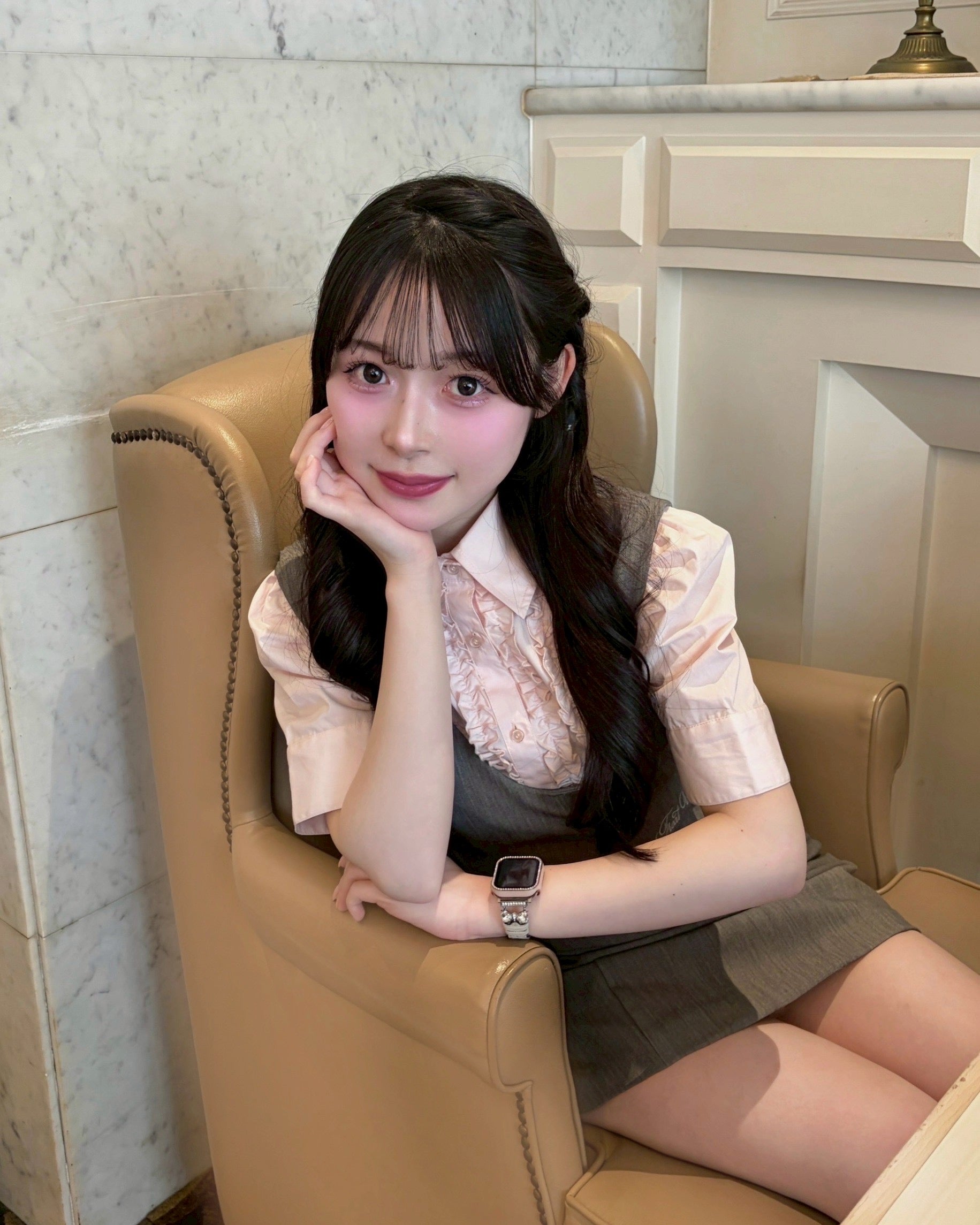 classy line jumper skirt