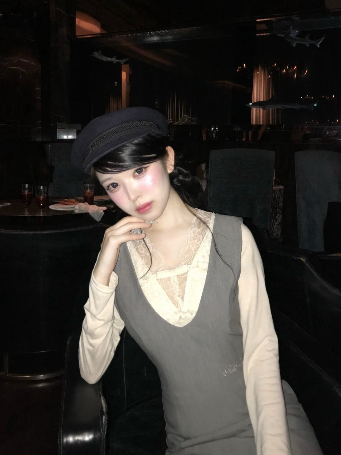 classy line jumper skirt