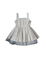 Twilight Tweed Tulle Dress(ivory)