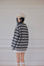 Preppie border knit