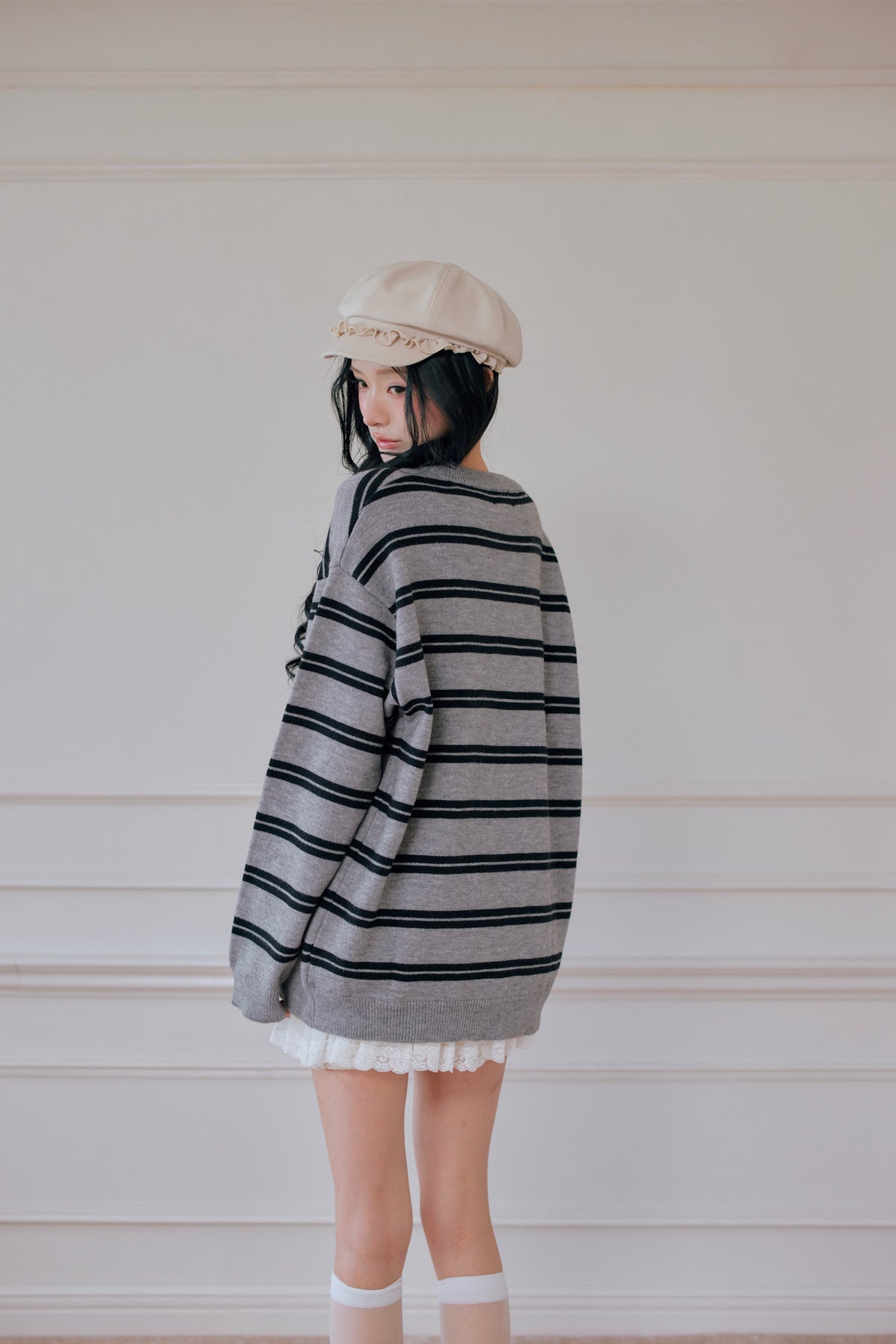 Preppie border knit