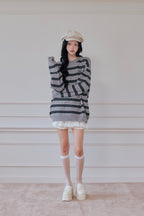 Preppie border knit
