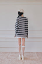 Preppie border knit