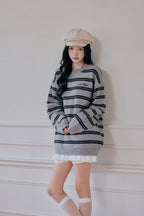 Preppie border knit