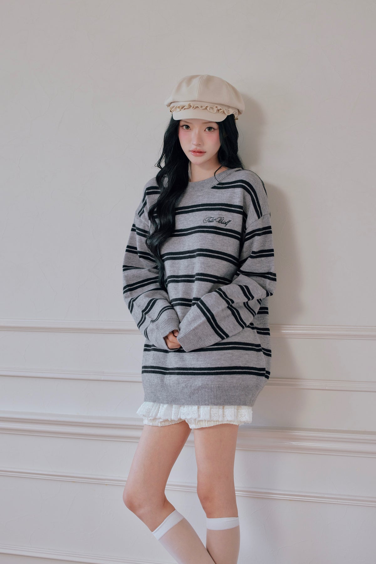 Preppie border knit