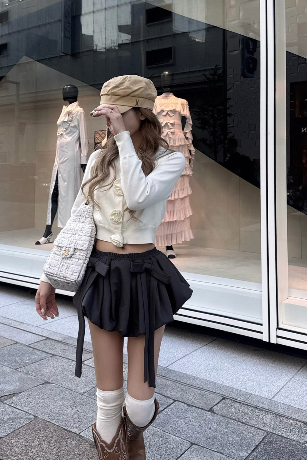 ribbon balloon mini skirt