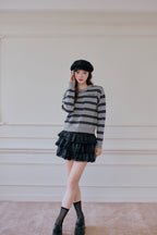 Preppie border knit