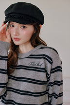 Preppie border knit