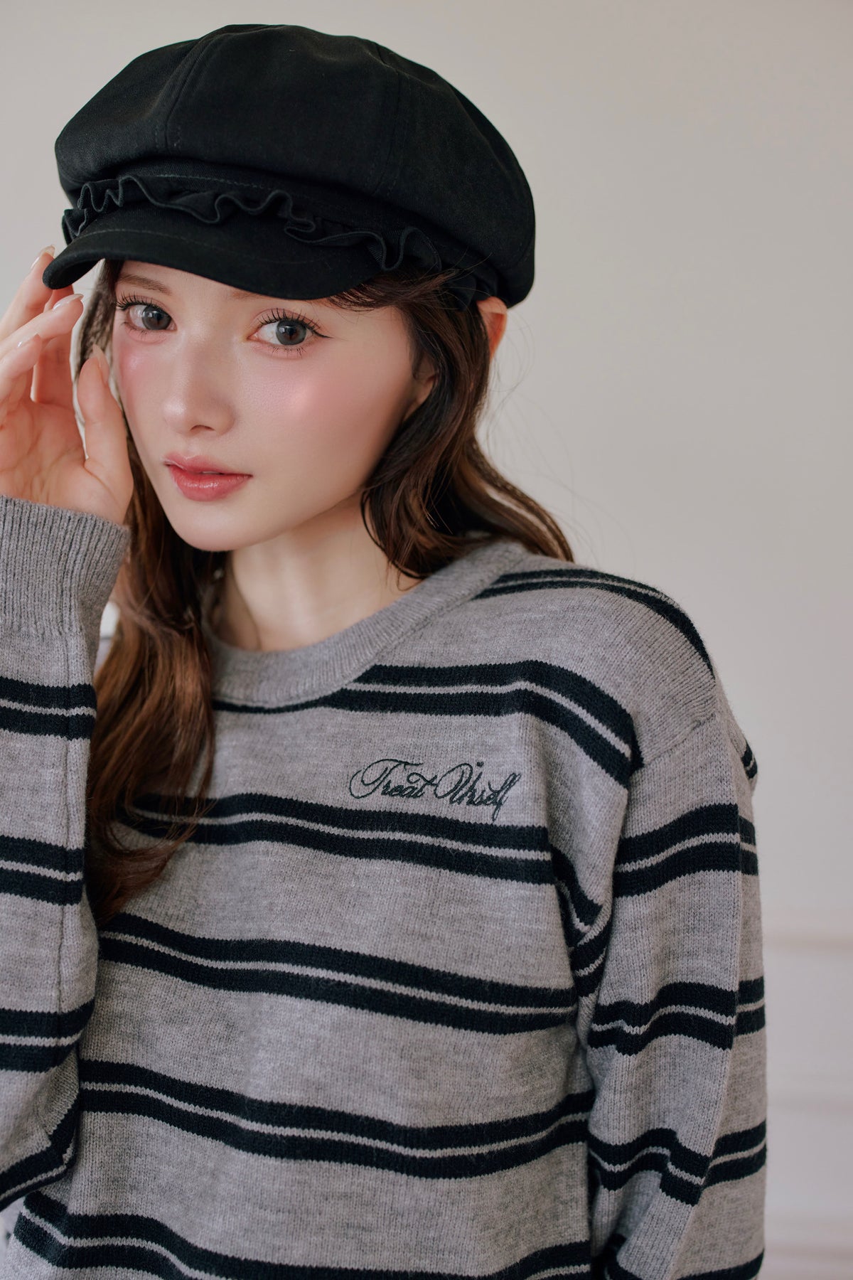 Preppie border knit