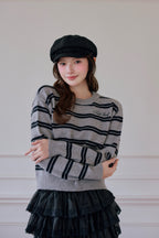 Preppie border knit