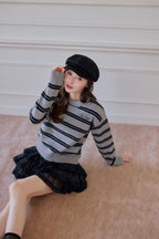Preppie border knit