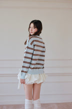 Preppie border knit