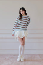 Preppie border knit