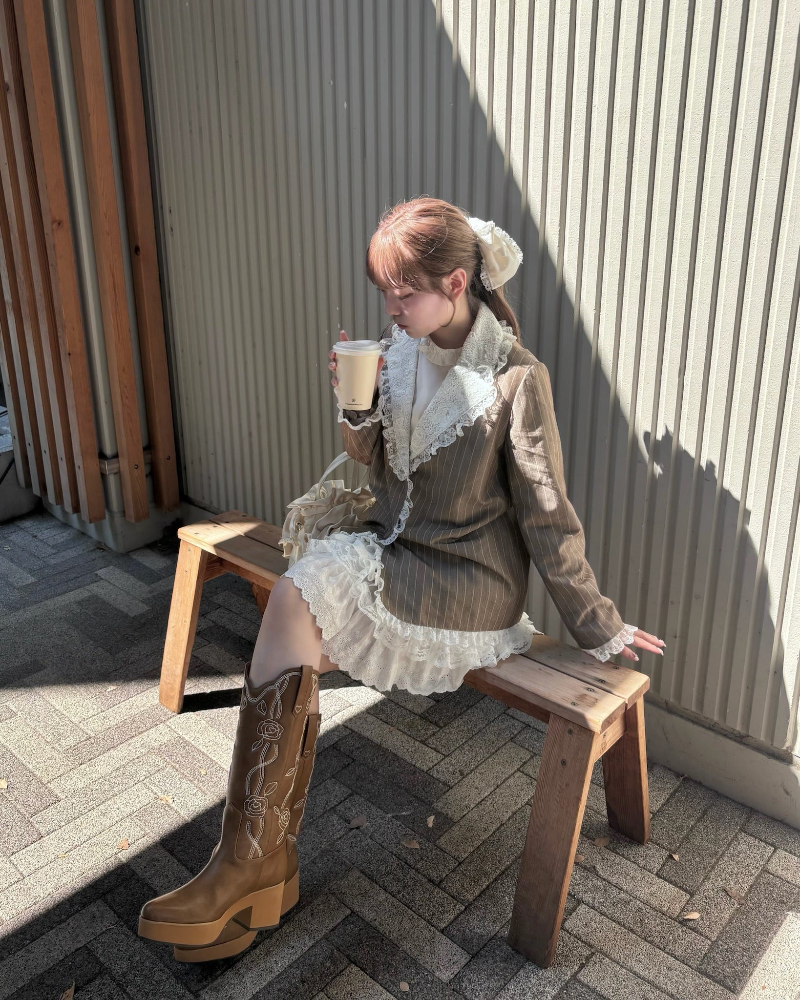 【10月末より順次発送】Retro lace jacket