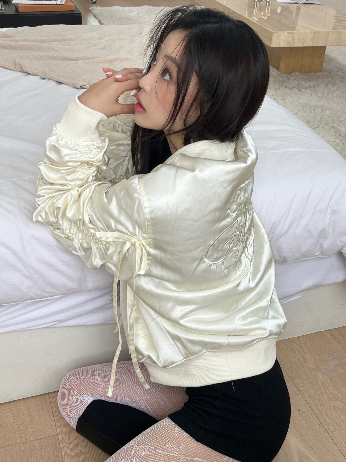 Girly ribbon MA-1 (ivory)