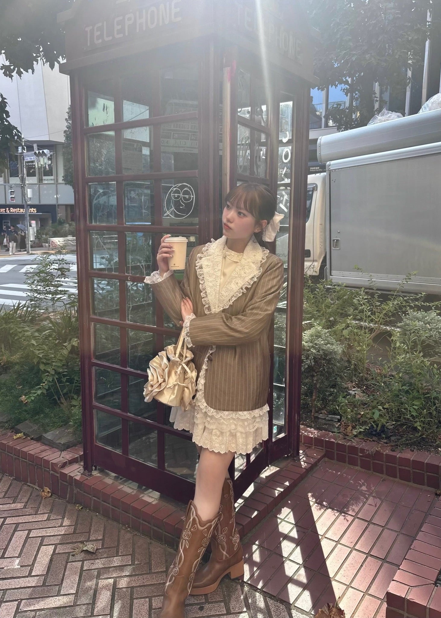 【10月末より順次発送】Retro lace jacket