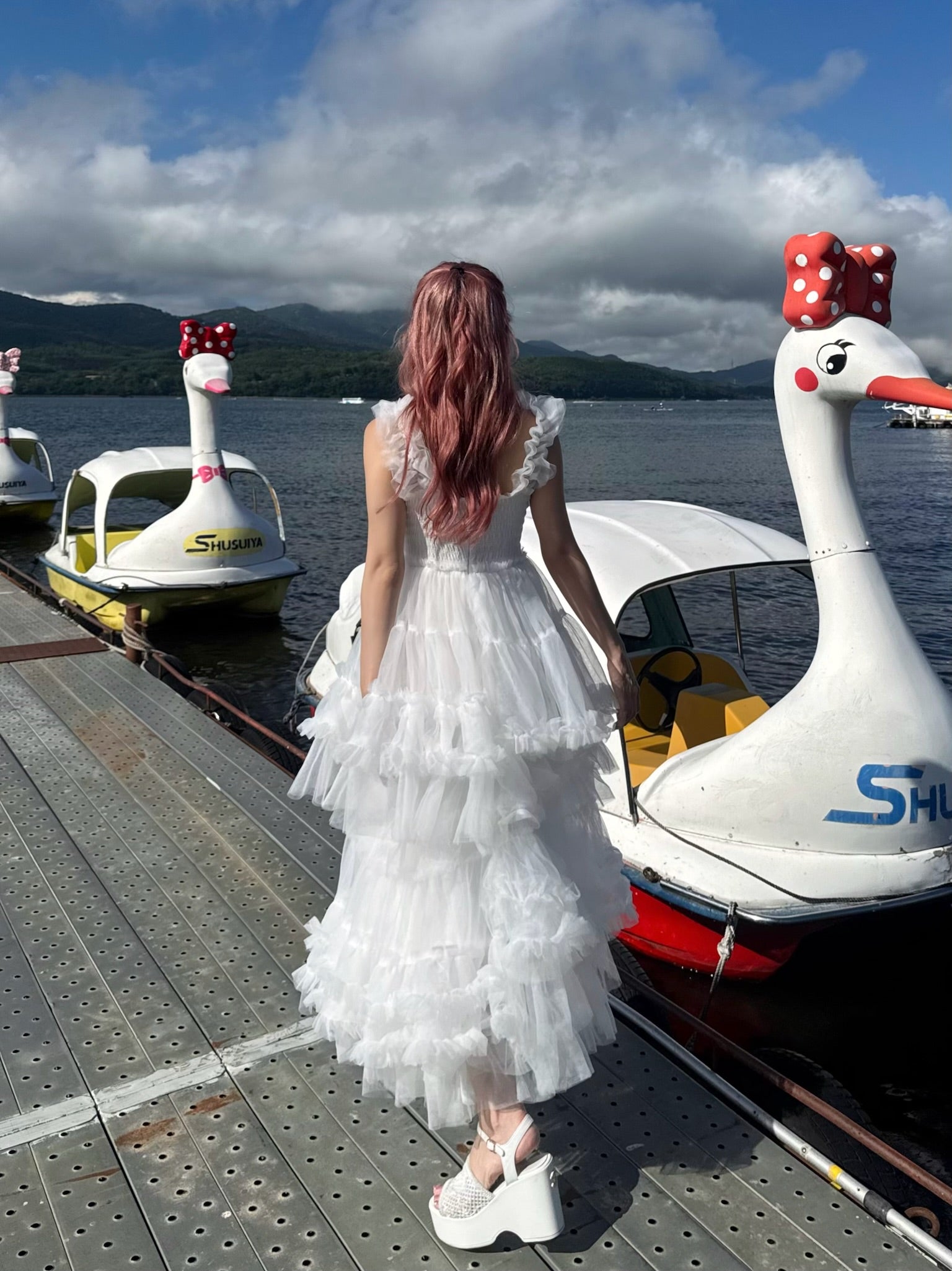 トリートユアセルフBallerina blooming tulle dress Ballerina” blooming tulle dress(white) – Treat Ürself