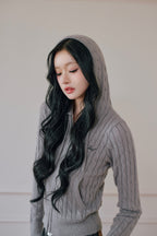 Treat Ürself cable hoodie