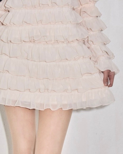sweet pea chiffon frill skirt