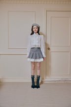 classy pleats frill mini skirt