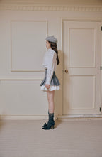 classy pleats frill mini skirt