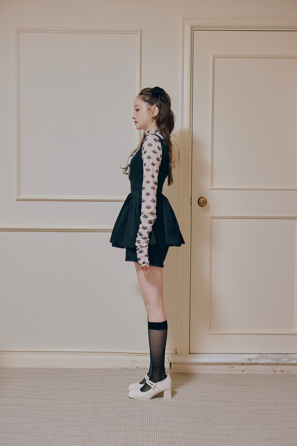 pâtissier peplum salopette