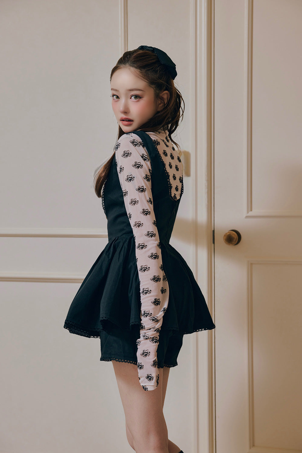 pâtissier peplum salopette