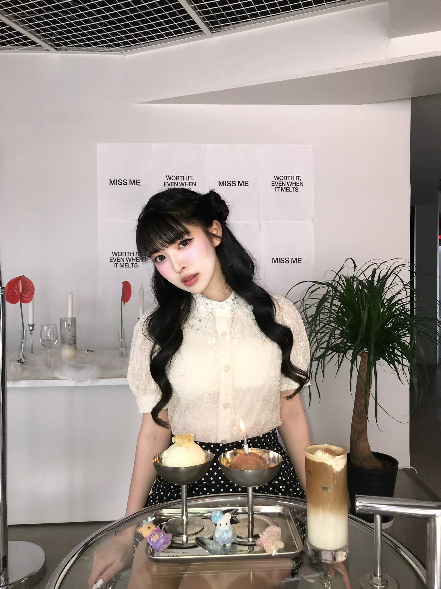 étoile flower lace blouse