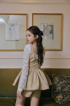 pâtissier peplum salopette