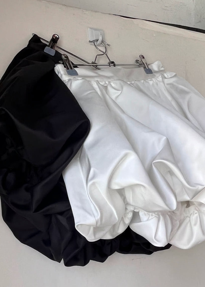 satin balloon short pants