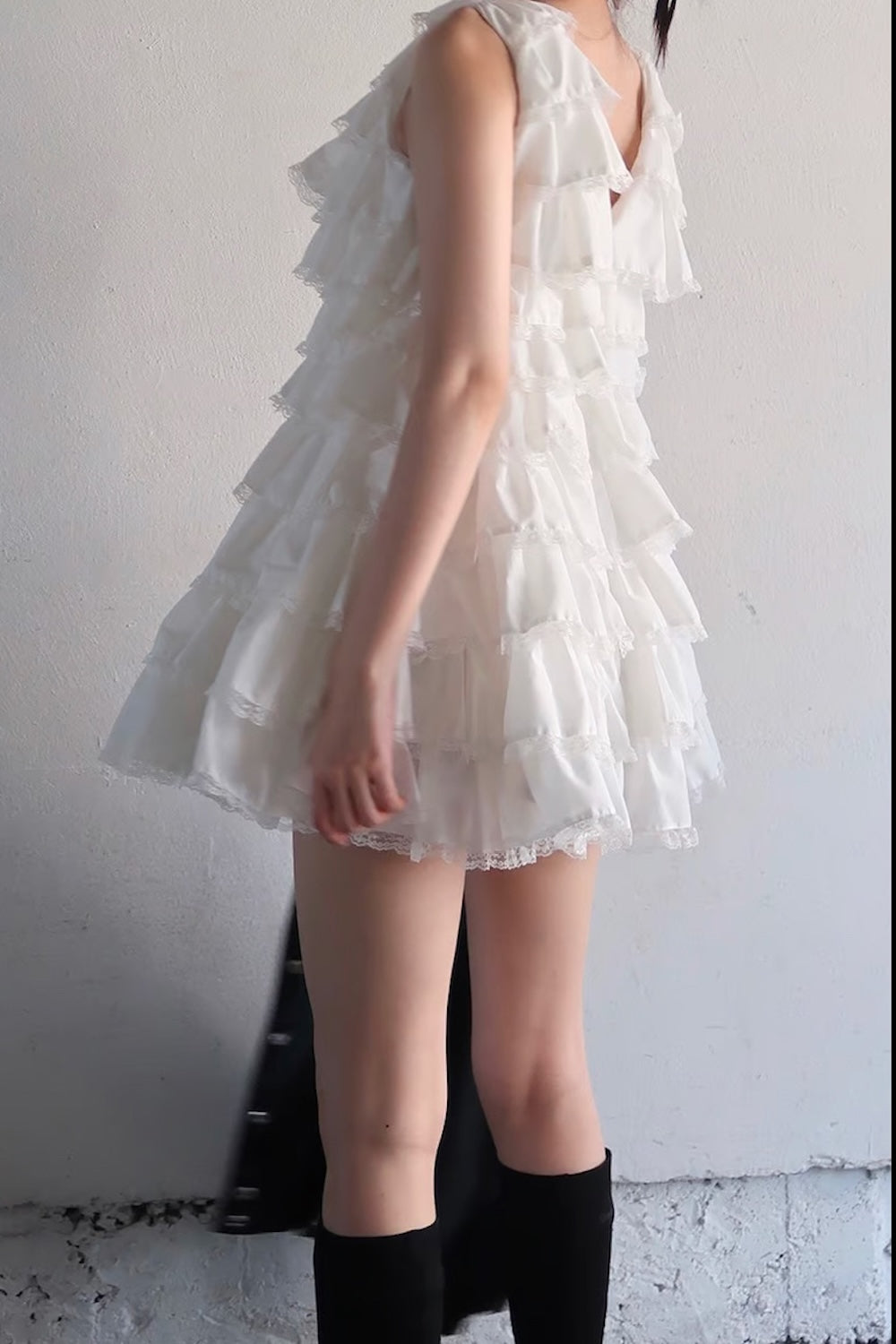 angel wing mini dress(white) – Treat Ürself