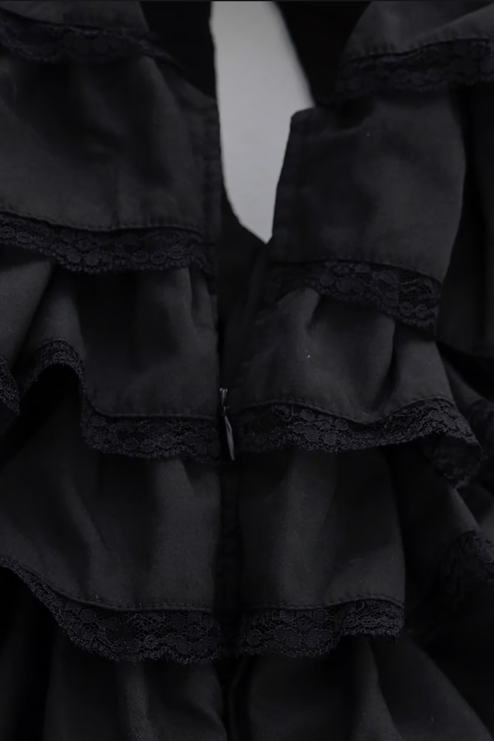 angel wing mini dress (black)
