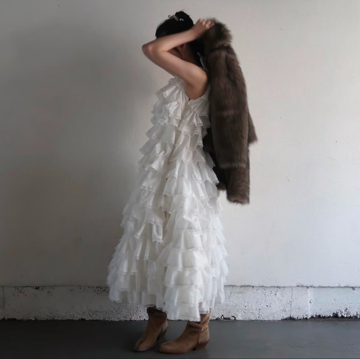 【5月中旬〜下旬】angel wing long dress(white)