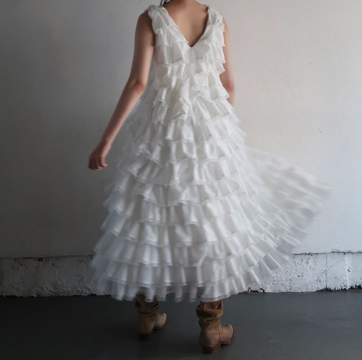 【5月中旬〜下旬】angel wing long dress(white)