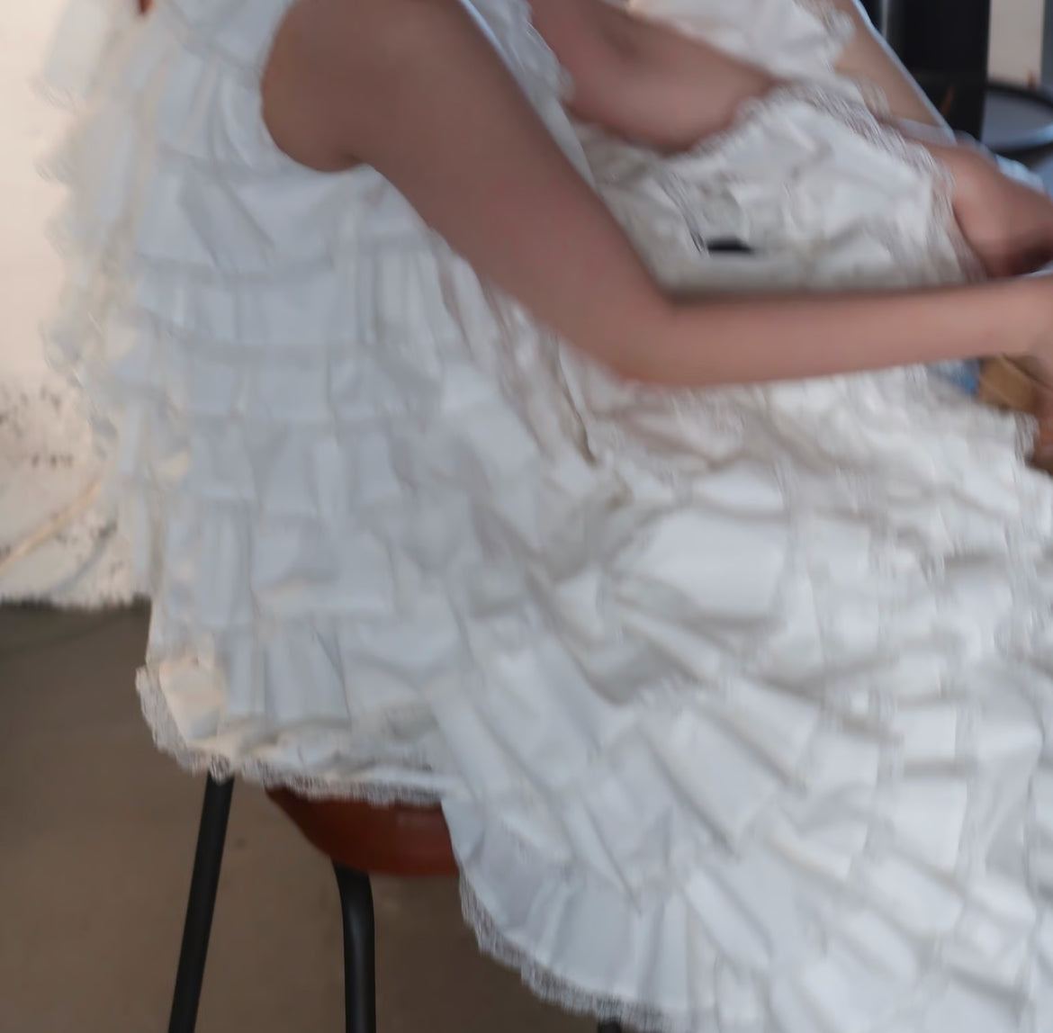 【5月中旬〜下旬】angel wing long dress(white)