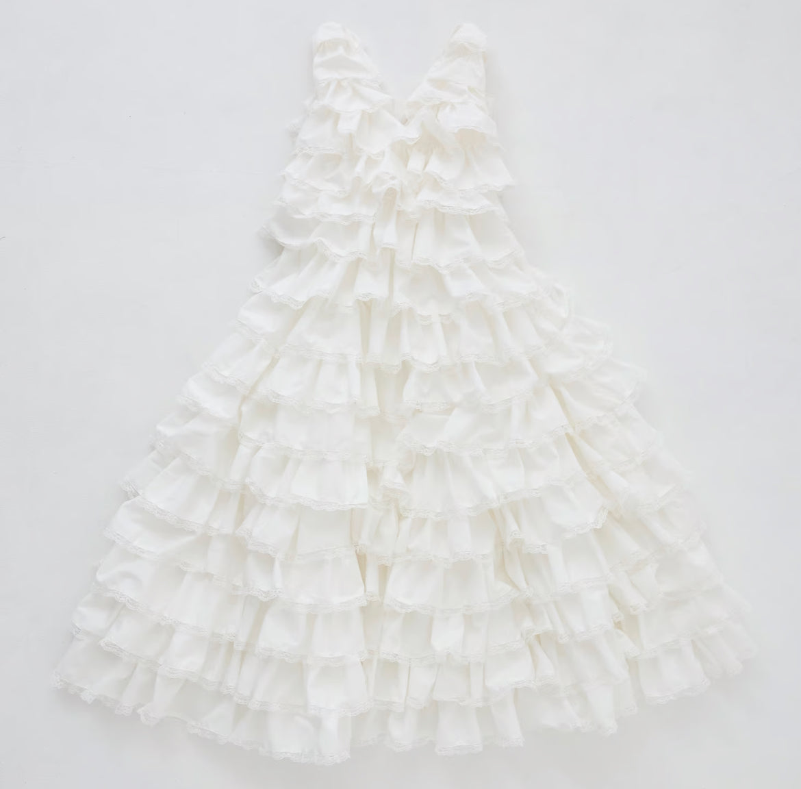 angel wings long dress(white)