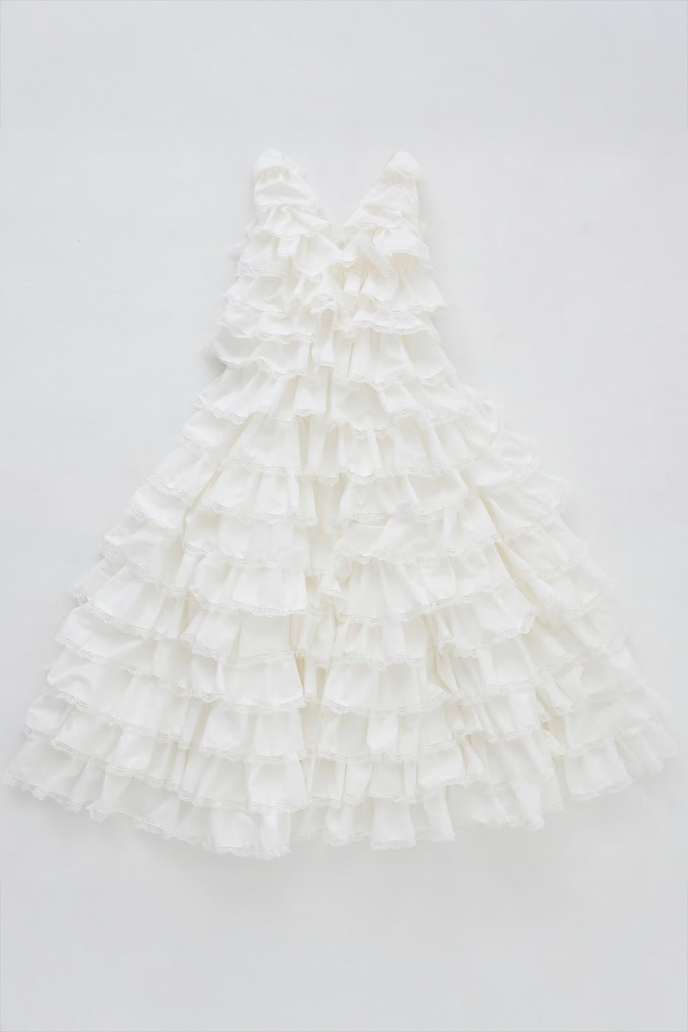 angel wing long dress(white)