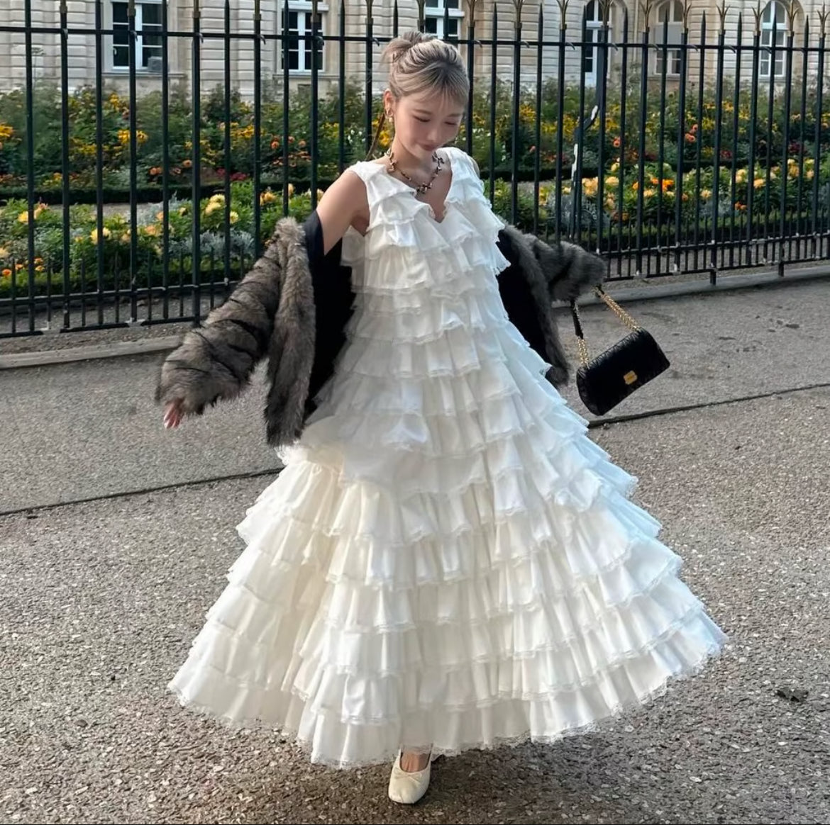 【5月中旬〜下旬】angel wing long dress(white)