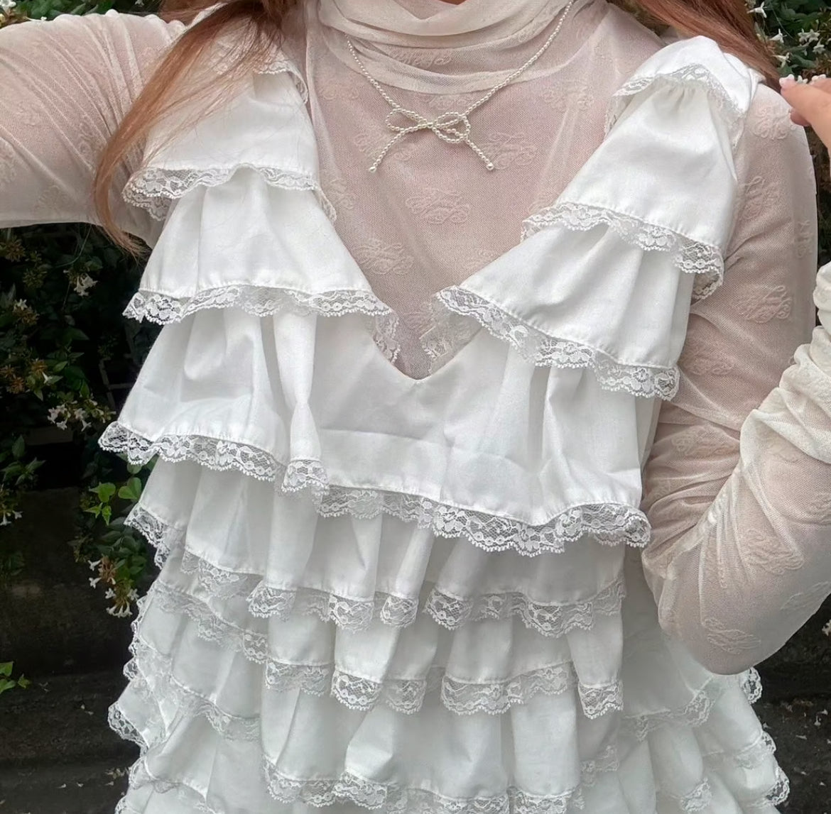 【5月中旬〜下旬】angel wing long dress(white)