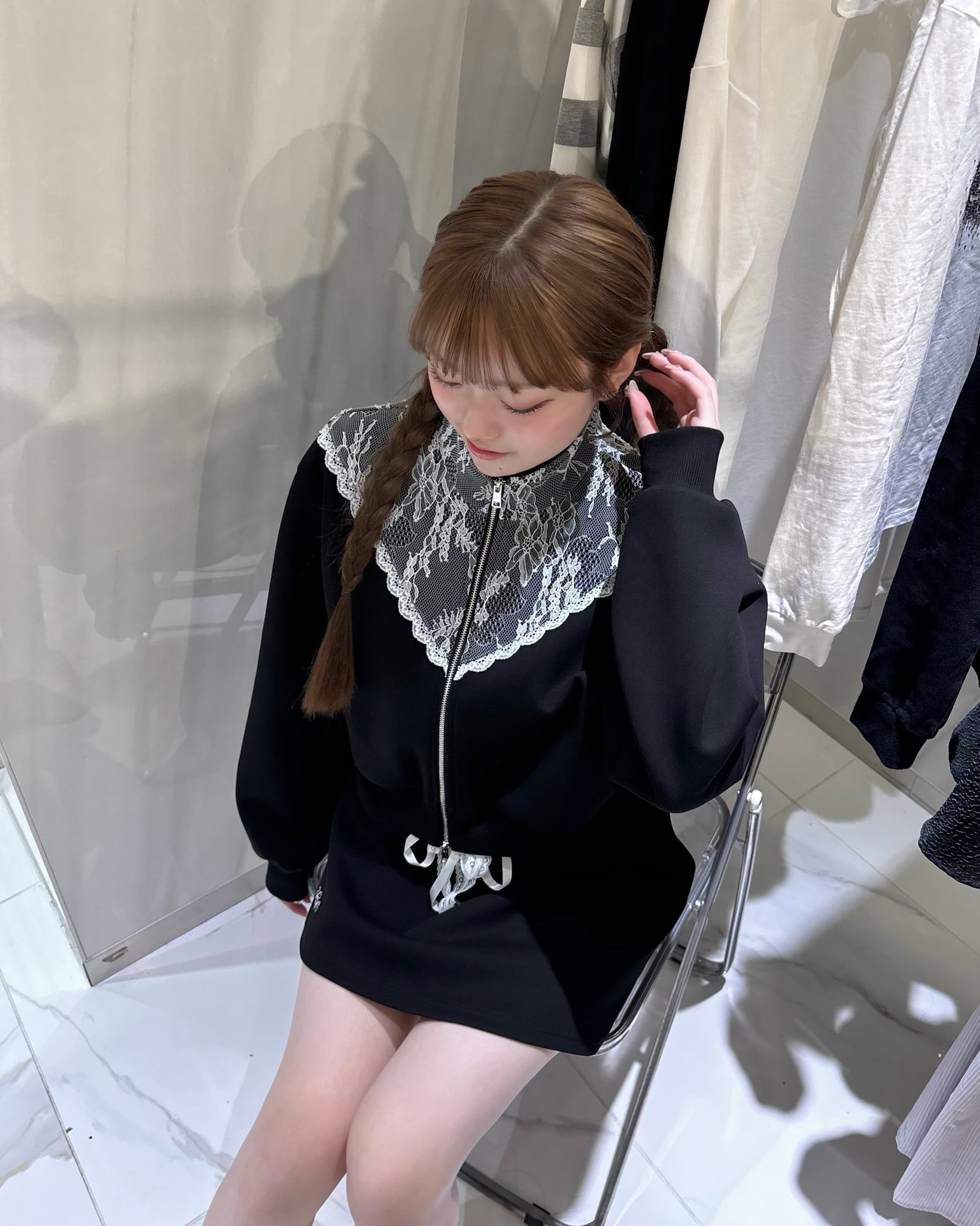 Bloom Lace Jersey tops