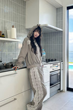 airy lace hoodie