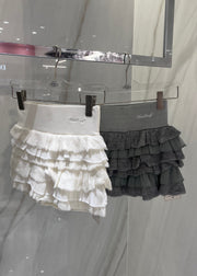 frill mini knit skirt