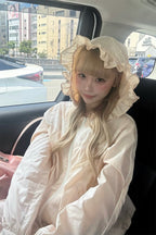 airy lace hoodie