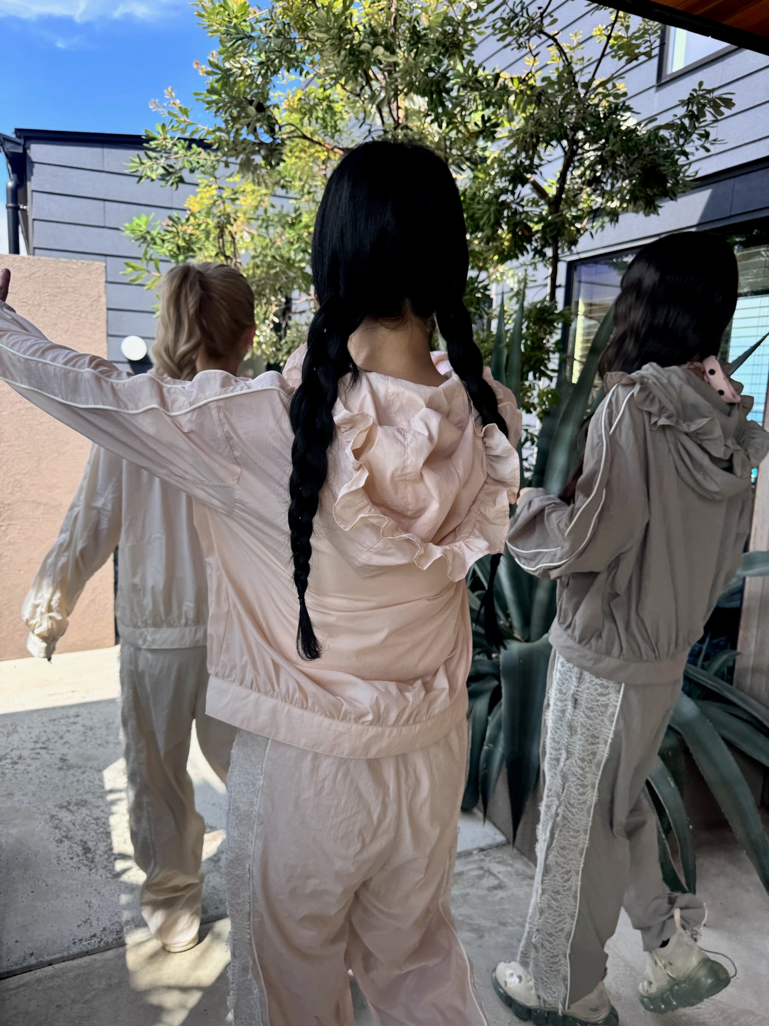 airy lace hoodie