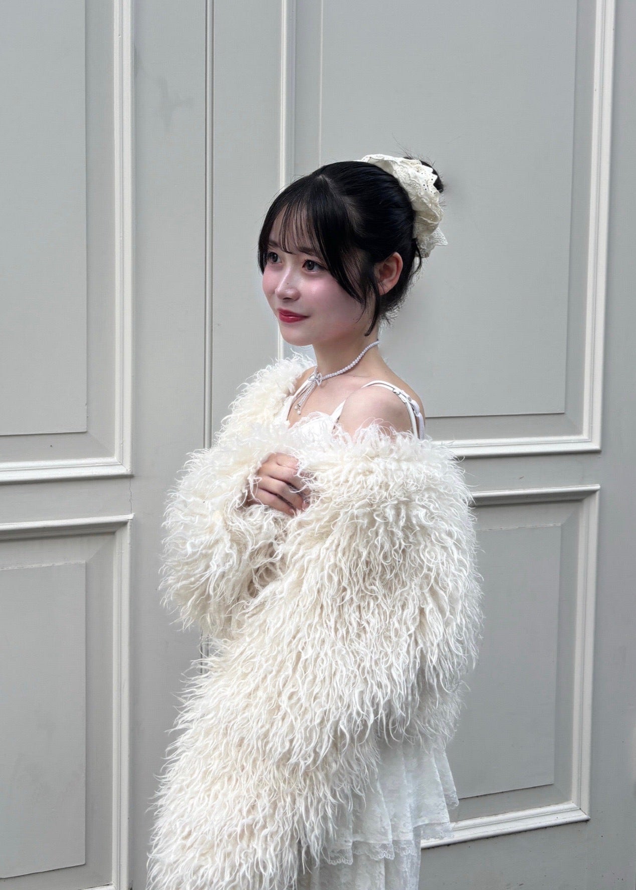 Fluffy fur jacket